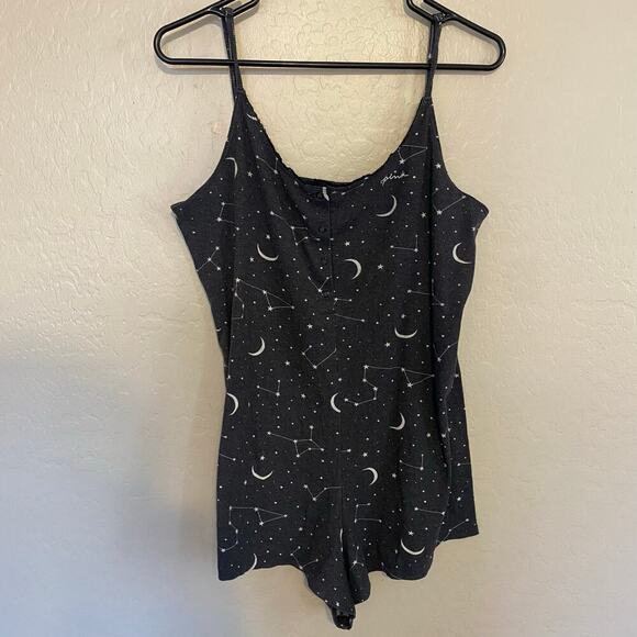 Victoria's Secret Pink Sleep Romper Womens Size Large Celestial Sleepwear - Picture 2 of 5